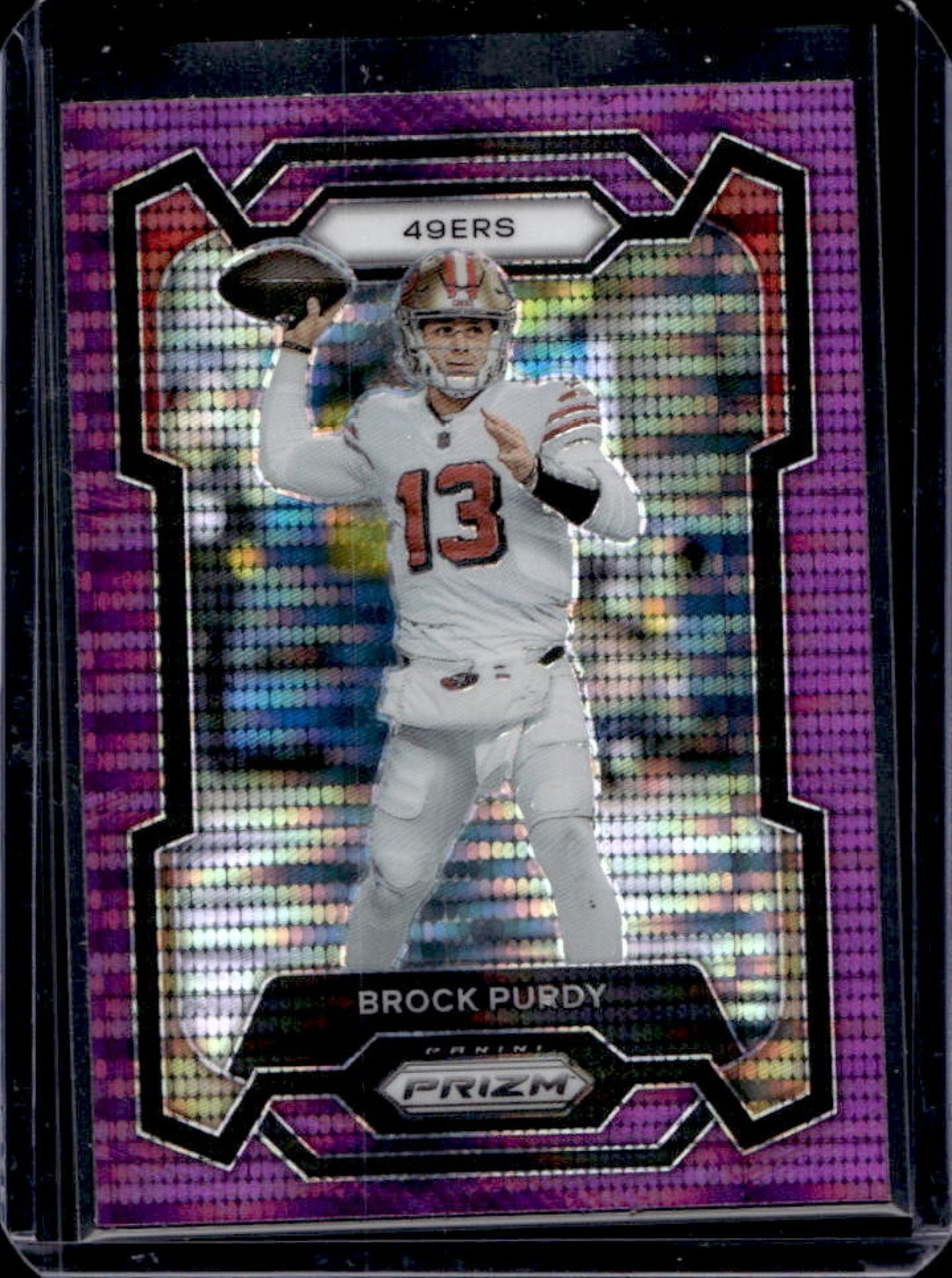 2023 Prizm Brock Purdy Purple Pulsar #266 49ers