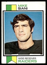1973 Topps MIKE SIANI #101 Oakland Raiders Rookie RC slight corner bend