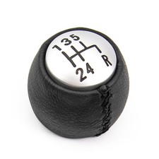 Pomello Leva del Cambio per Alfa Romeo 147 156 GT 166 5 Marce Nero Pelle