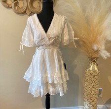 Lulu's Chic White Mini Dress
