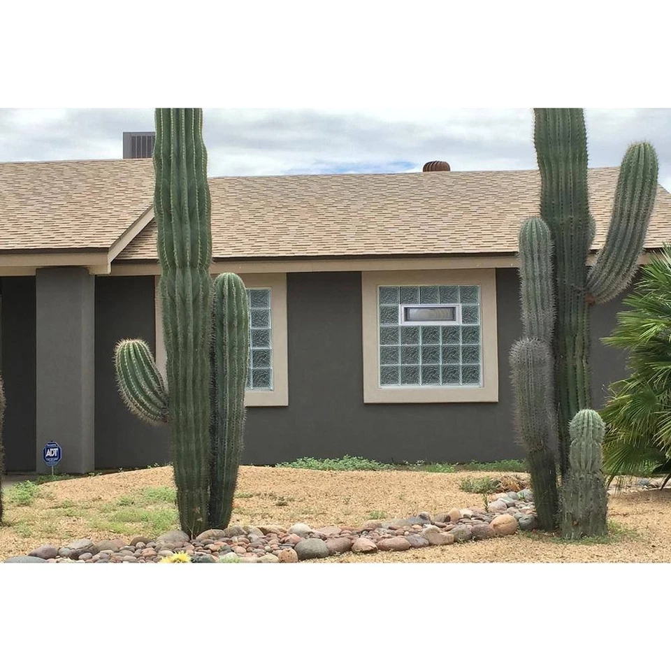 31 In. X 17.25 In. X 3.125 In. Frameless Ice Pattern Vented Glass Block Window-3 - Image 4 of 4