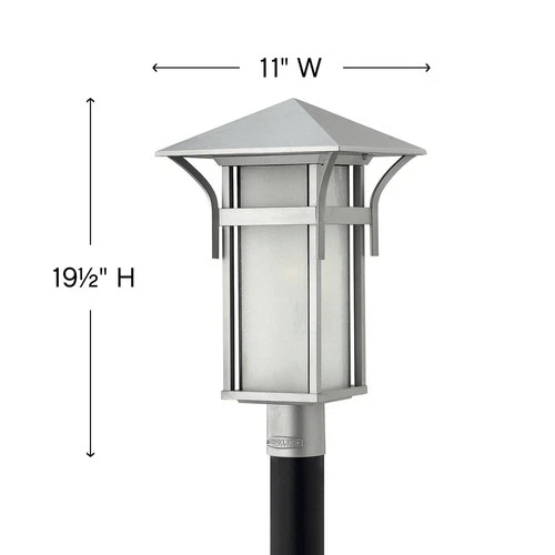 Hinkley Harbor Collection Titanium 19 1/2" High Post Light - Picture 5 of 8