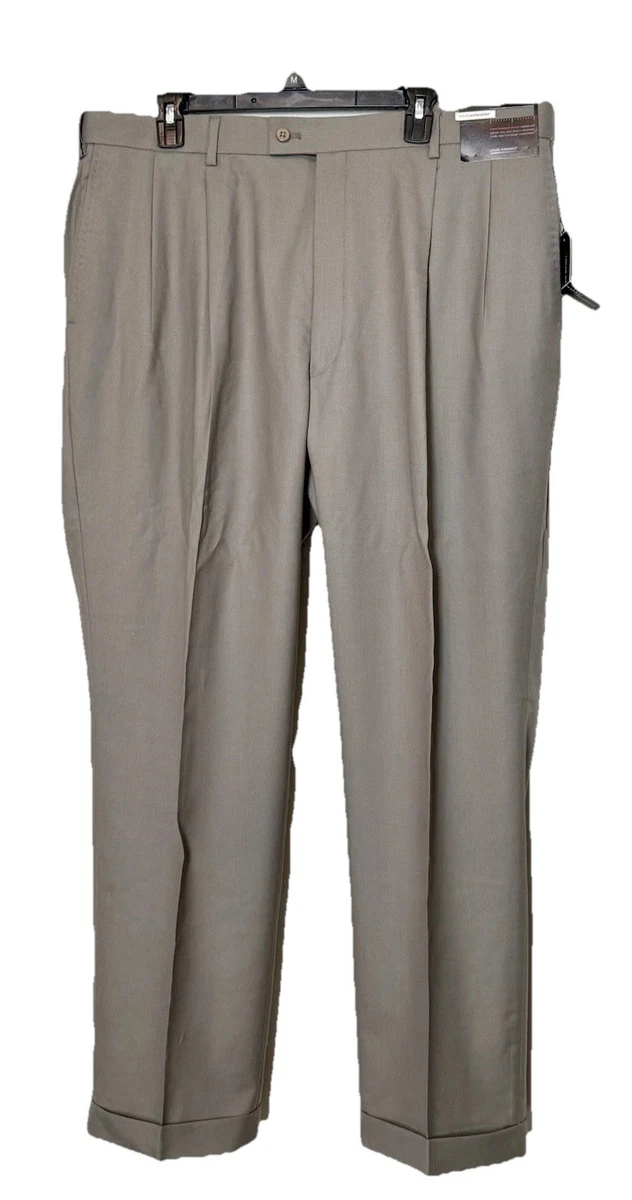 louis raphael pleated dress pants Louis Raphael Polyester Pleated Pants for Men for sale
