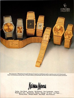 1984   Concord Watch the Centurion print ad   1980s Fashion CA.06