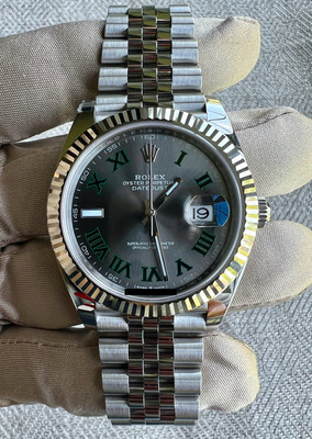 Rolex Datejust 126334 41mm Wimbledon Dial Jubilee Bracelet Fluted Bezel Complete