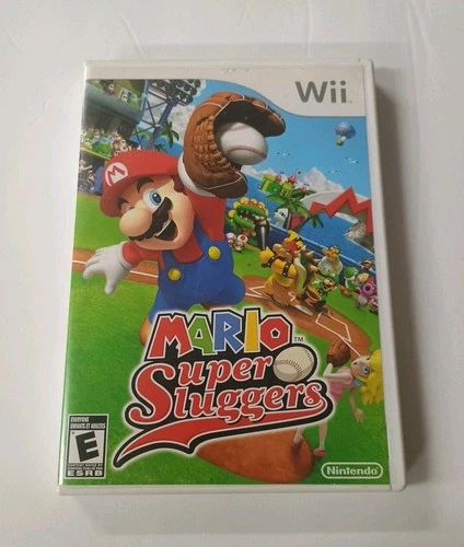 Mario Super Sluggers (Wii, 2008) with Manual, Tested & Working