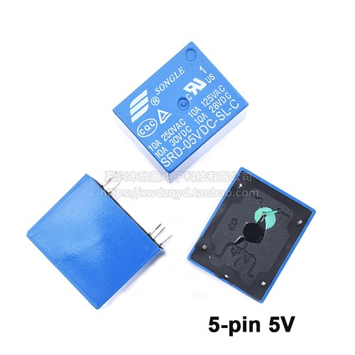3V 5V 12V 24V Relay Micro Control Switch SPDT PCB 4/5 Pin Packs of 5 - Picture 4 of 7