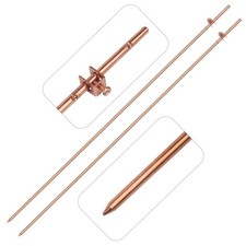 3/8 Copper Bonded Ground Rod with Wire Clamp for Effective Grounding