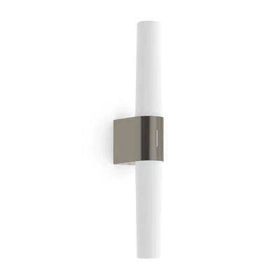Nordlux LED Wandleuchte Bad Helva Nickel IP44 9,5W 3000K/4000K 2-Stufen-Dimmbar - Bild 1 von 4