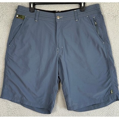 Howler Bros Horizon Shorts Mens 36 Navy Blue Tech Ripstop Quick Dry Flat Front