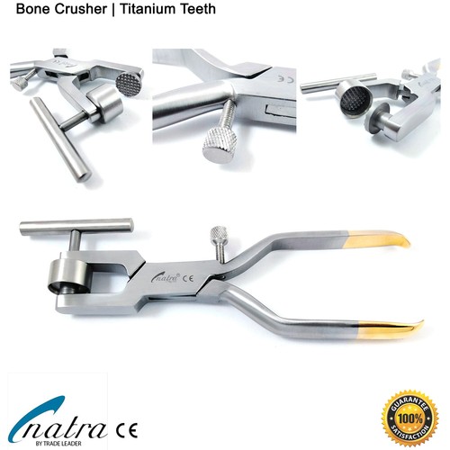 Dental Bone Mill Crusher Morselizer Plier Titanium Head Plate Implant Bone Graft - Picture 1 of 6