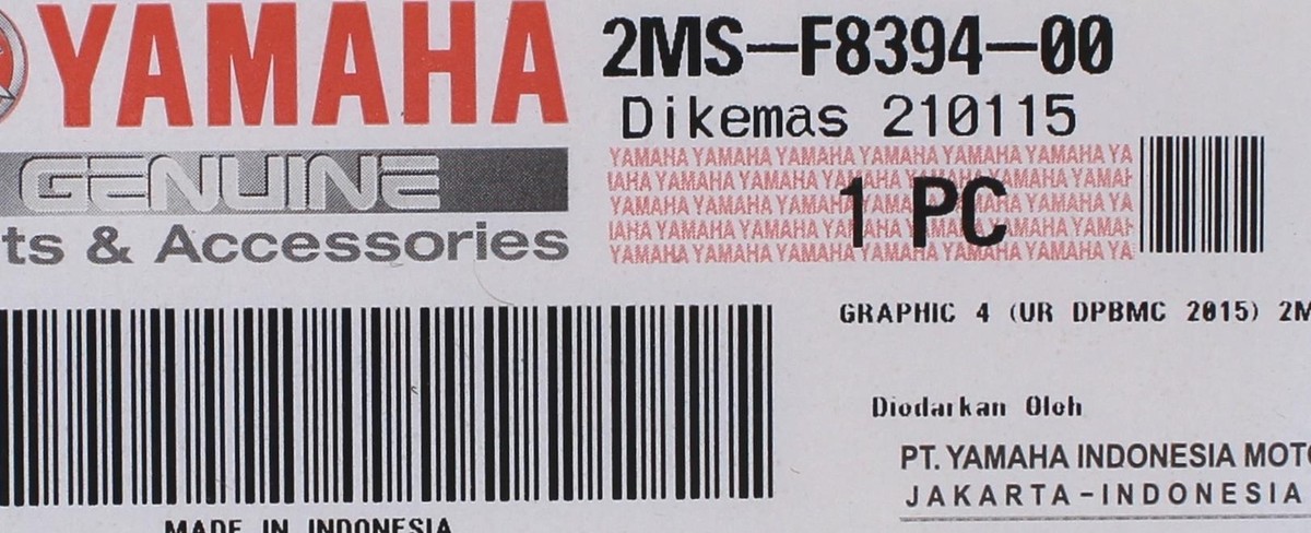Genuine Yamaha Graphic Part Number - 2MS-F8394-00 | eBay