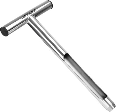 Varomorus Soil Sampler Probe 12'' Stainless Steel Tubular T-style handle
