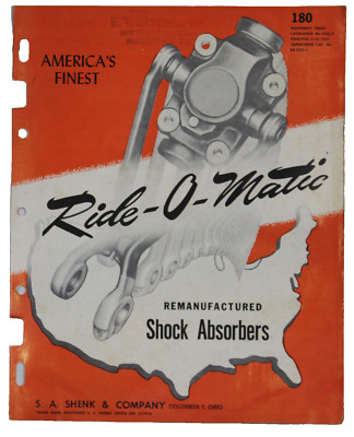 Shenk Shock Absorbers Parts Book ~ 1952 ~ Catalog # 1035-2