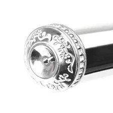 Flute Crown. Leaf Series Light Silver fits Yamaha, Pearl, Jupiter flutes