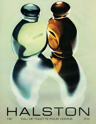 Werbung Advertising 049 1981 Eau Toilette Herren von Halston