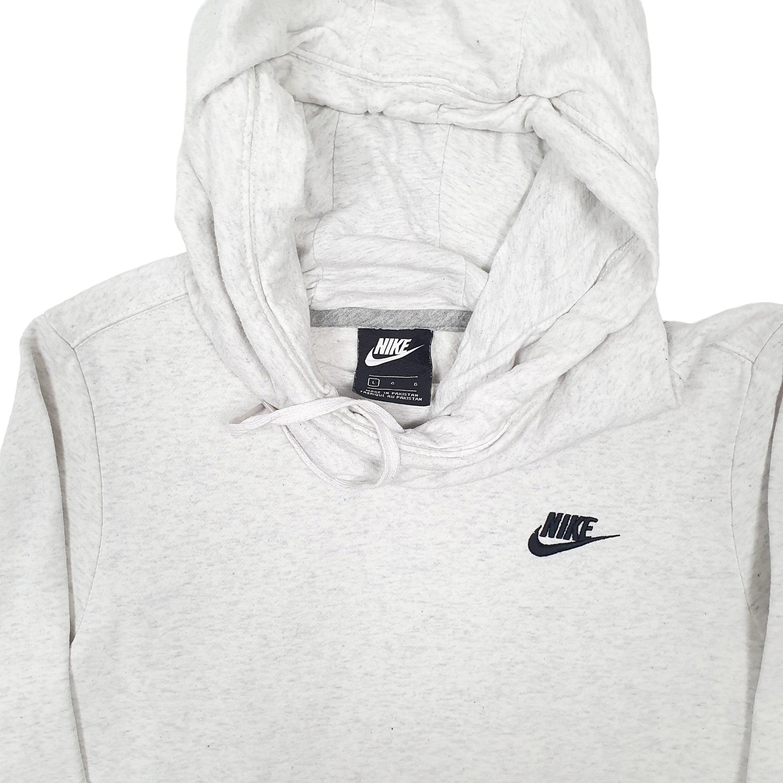 NIKE Hoodie Turtle Neck Cotton Jumper Sweatshirt Womens L image 2