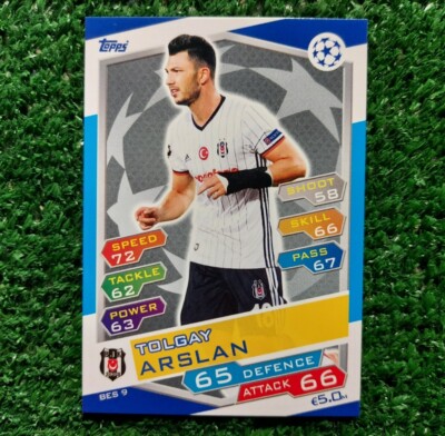 TOPPS CHAMPIONS LEAGUE CARD 2016/17 BESIKTAS BES9 ARSLAN CARD 2017  