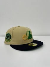 Montreal Expos MLB New Era Pot Of Gold 35 Year Anniversary Cap Hat Fitted Size 8