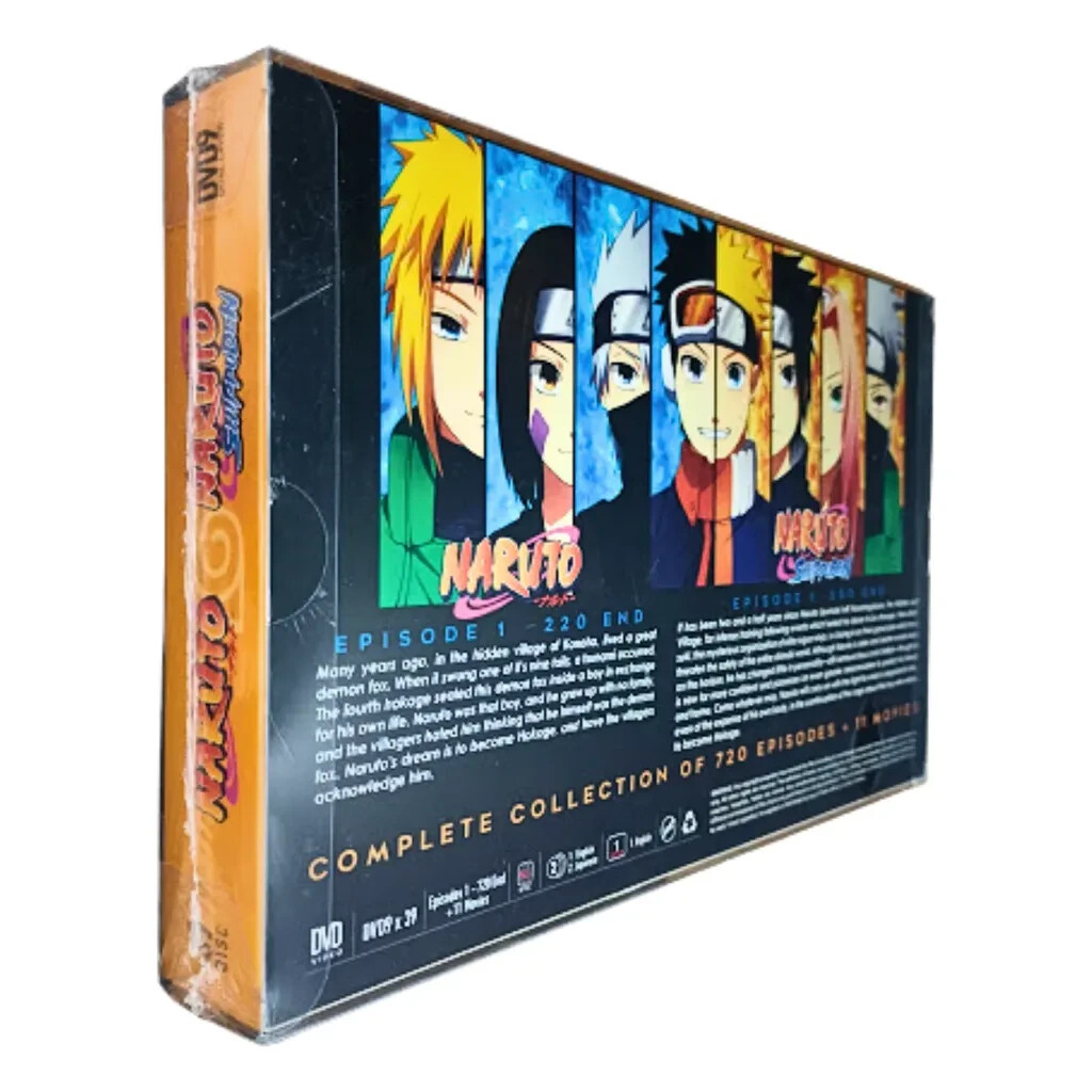 Naruto Shippuden Collection 720 Ep + 11 Movies - English Dub - US
