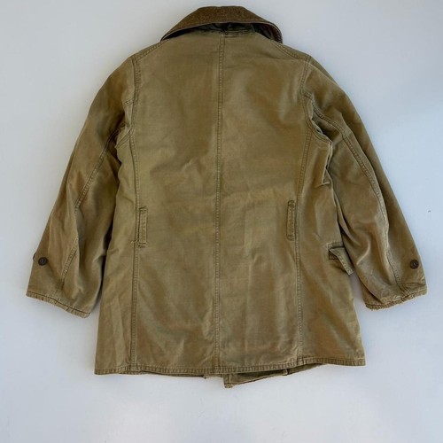 Vintage 40s WW2 Military Barnstormer Jacket Mackinaw Wool Lined Khaki Size Large - Picture 6 of 7