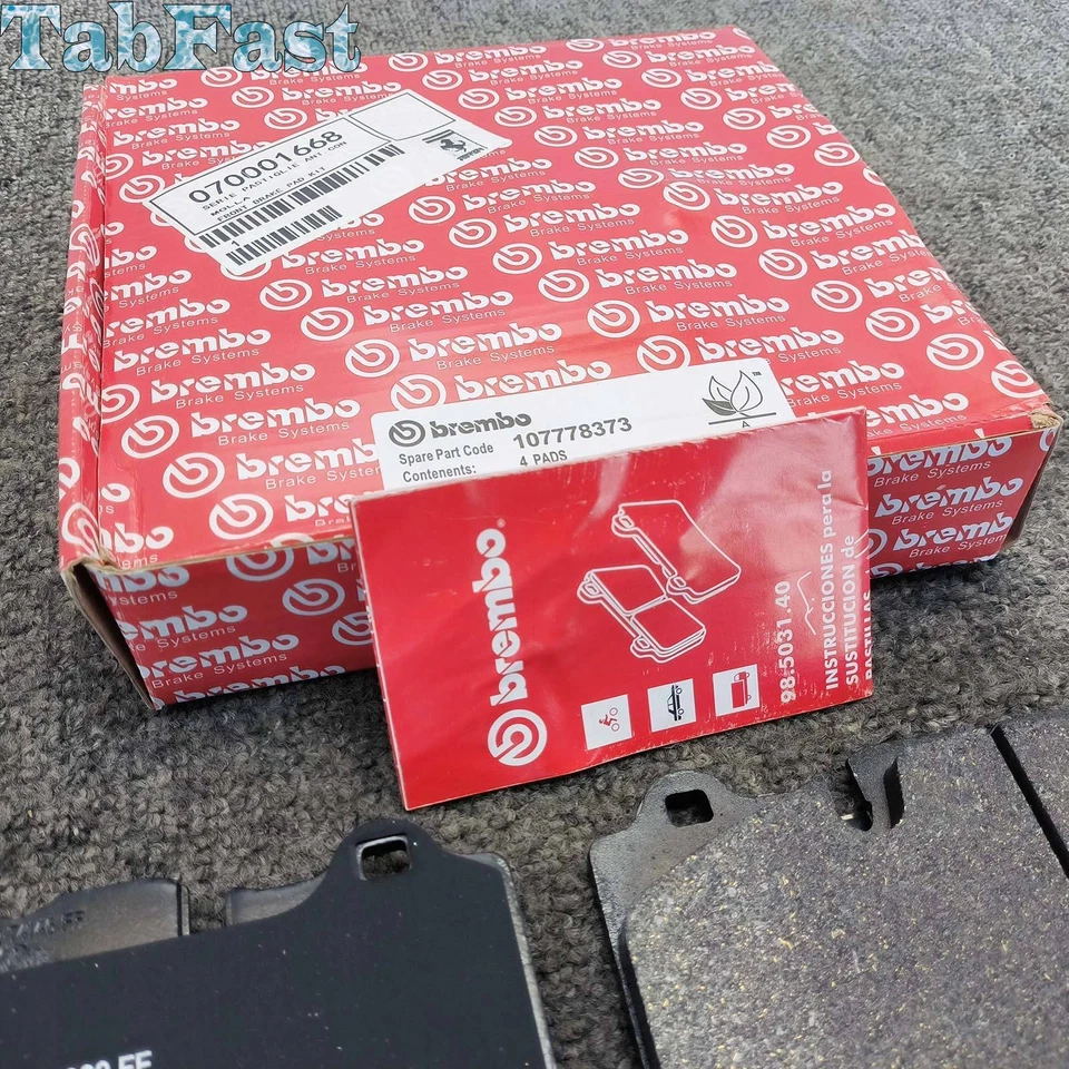 Juego de pastillas de freno delanteras con sensor para Ferrari 458 Italia y 458 Spider 70001668 Foto 3 de 4