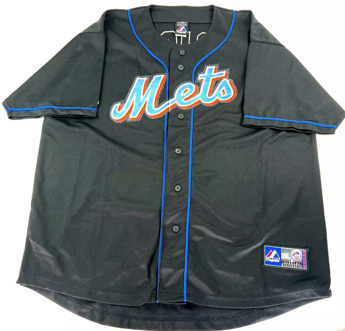 Vintage Majestic New York Mets David Wright 5 Black Alternate