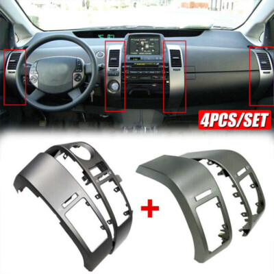 4PCS For 2004-2009 Toyota Prius Center Inner A/C Dash Air Vent
