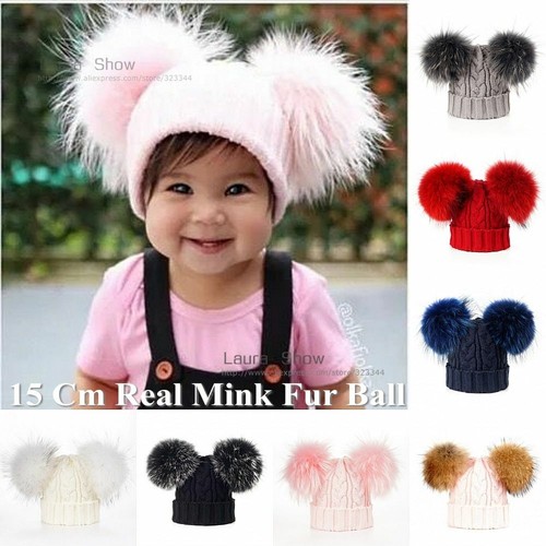Pom Poms Beanie Hat 