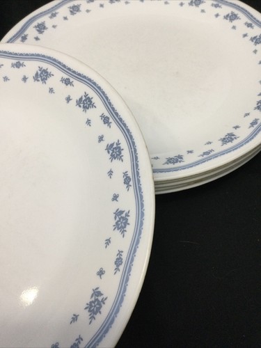 Vintage Corelle Corning Ware Morning Blue Dinner Plate 10.5" Set of 6 - Picture 2 of 4