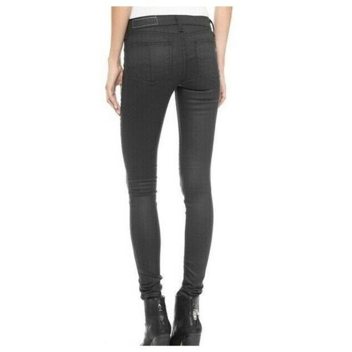 Rag Bone Women’s Shoreditch Skinny Grey Coated Legging Jeans Size 31 - Main Image