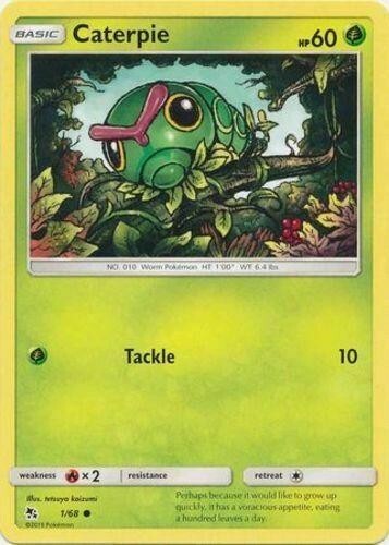 Caterpie 1/68 Hidden Fates Reverse Holo - Picture 1 of 1