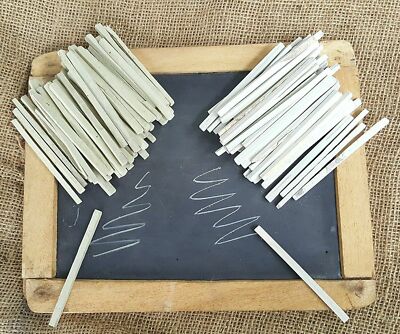 Natural White Slate Pencils Pack of 100 Gram Barta Crunchy Earthy Edible
