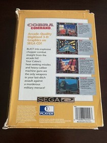 Cobra Command (Sega CD, 1992) CIB Complete in Box Disc is in MINT Condition