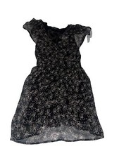 Maddy K Size S Dress Length 33” Poly Spandex Lined Button V Neck O2