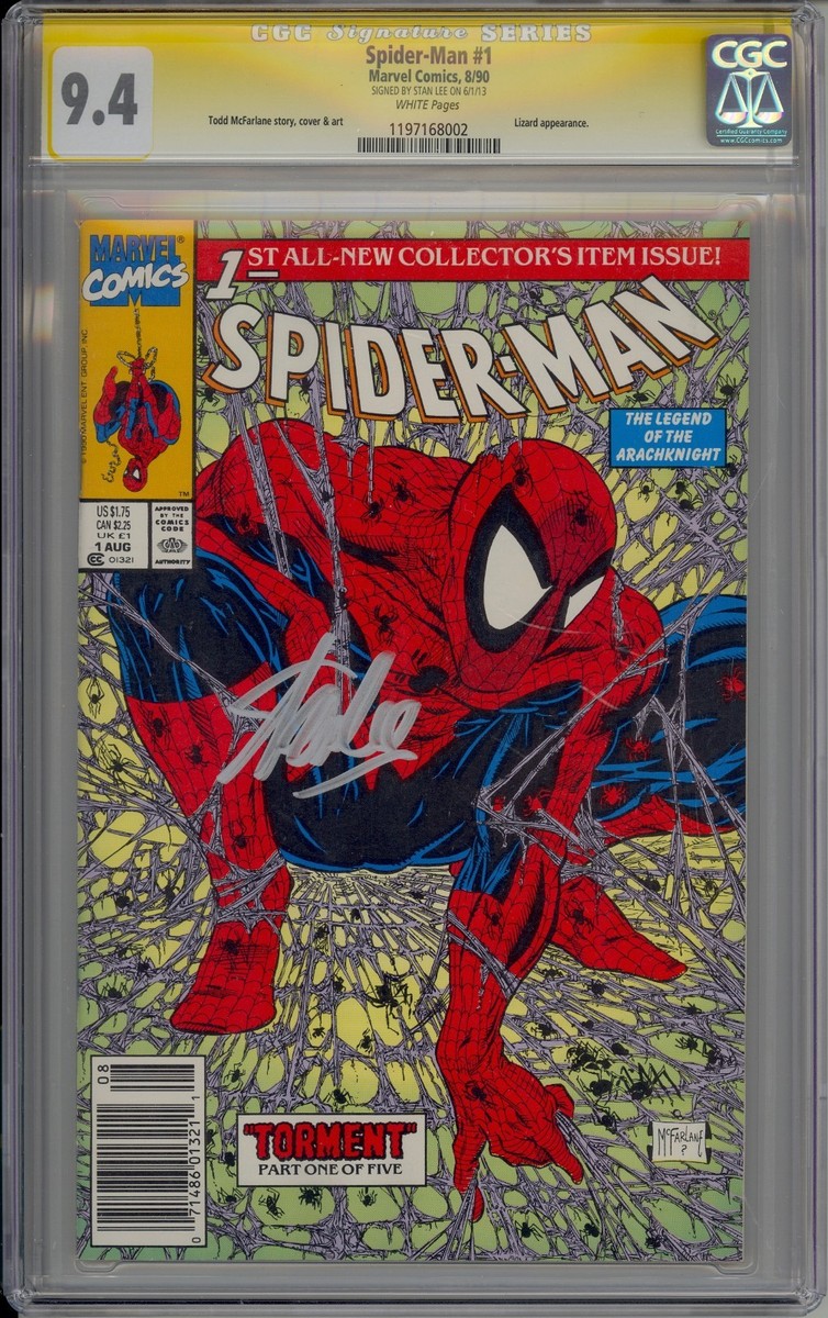 アメコミリーフ CGC 9.6 Point One #1 SPIDER-MAN #1 TORMENT UPC CGC SS 9.4 STAN LEE SIGNED GREEN AND