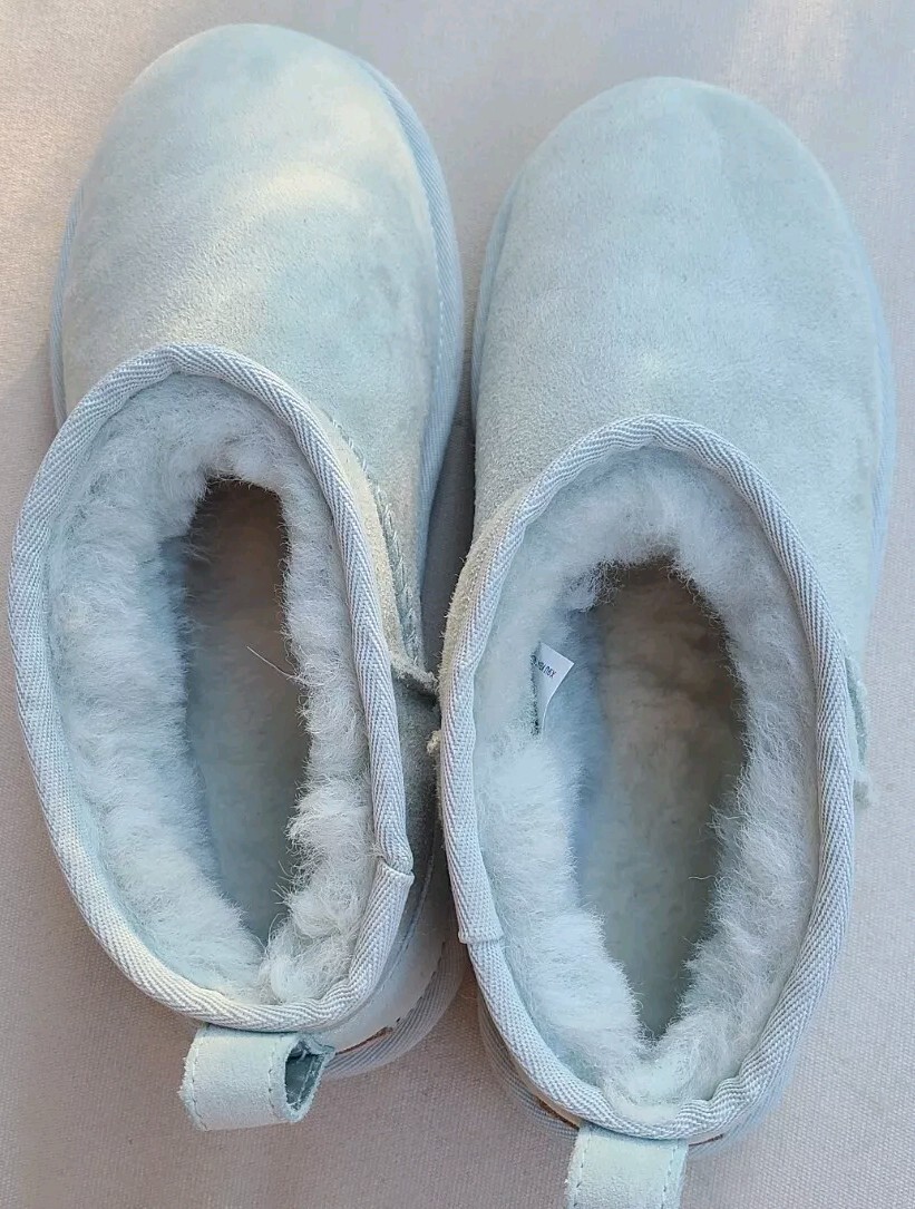 Ugg Classic Ultra Mini Boots Light Mint Green Sz