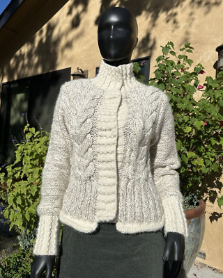  Artisan Handmade Peruvian Alpaca Sweater(80%) Acrylic (20%) S-M see notes!