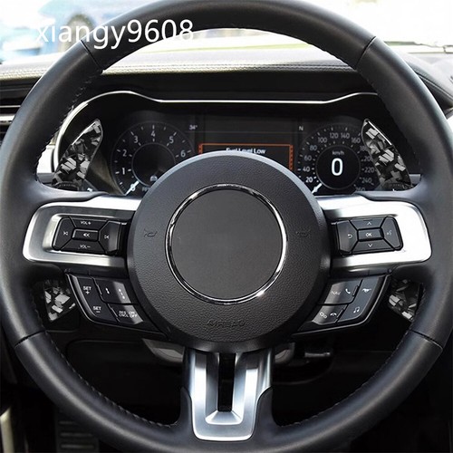 For Ford Mustang 2015+ Steering Wheel Shifter Paddle Extension ABS/Forged Carbon - Picture 5 of 9