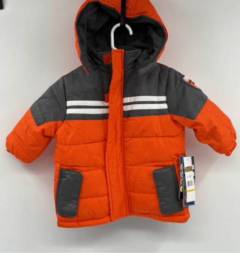 IXtreme Winter Puffer Jacket Kids Baby Boy Girl Size 12 Months Orange Hooded New