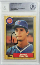 1987 Topps Tiffany #227 Jamie Moyer Signed Rookie Card Autograph RC Auto BGS BAS