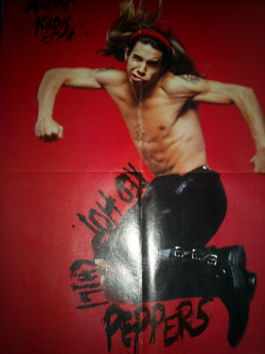 ANTHONY KIEDIS - RED HOT CHILI PEPPERS VINTAGE 90's - POSTER A3 - HARD ROCK RAR