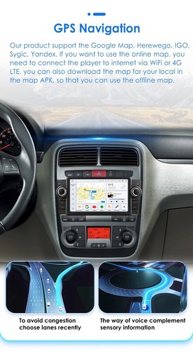 Autoradio FIAT Grande Punto 2007-2012 7”Android 13 CarPlay Wireless-AndroidAuto. - Bild 9 von 12