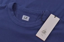 C.P. Company NWT Crew Neck Sweatshirt Size L In Solid Blue Cotton 
