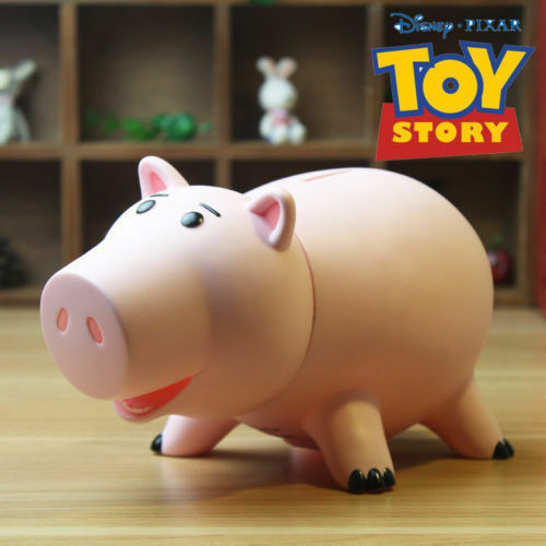 Toy Story Hamm Piggy Plastic Cute Bank Pink Pig Money Box Saving Coin Box Toy - Picture 1 of 7