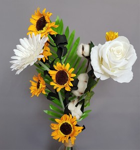 Blumenstrauss Aus Verschiedenen Elementen Exklusive Dekoration Kunst Pflanze 901 Ebay