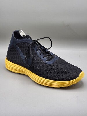 Nike Lunar Rejuven8 Mid + 'Black Yellow' 384518-001 Size 12 USED
