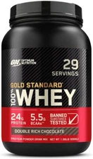 Optimum Nutrition Gold Standard 100% Whey Protein Powder, Double Rich Chocolate,