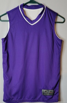 Augusta Sportswear Youth Medium Reversible Two Color Purple/White Jersey 153    