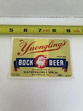 Yuengling Bock Beer Label